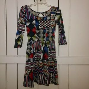 Geometric Print Dress